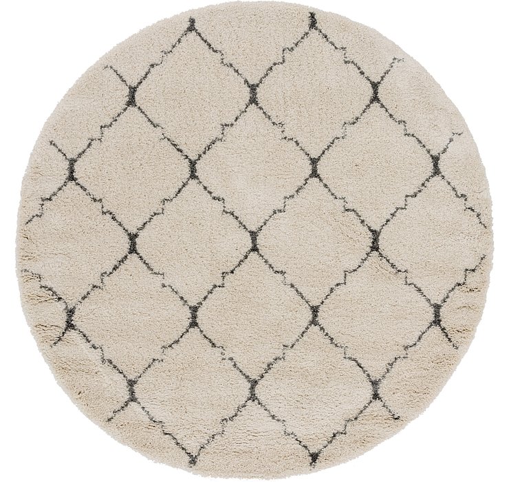 245cm x 245cm Marrakesh Shag Round Rug