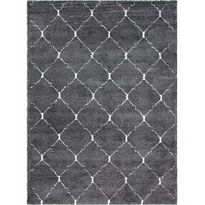 Unique Loom 9' x 12' Rabat Shag Rug