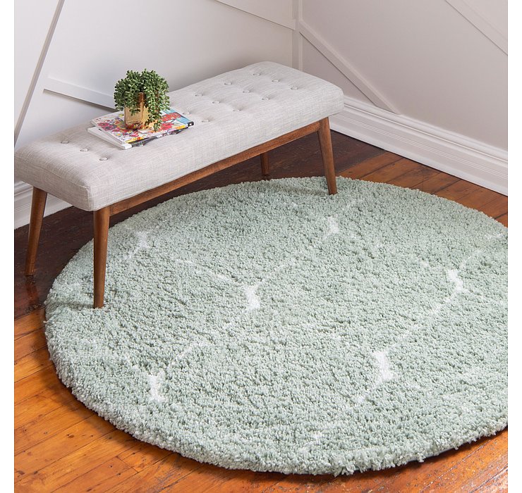 8' x 8' Morroccan Shag Round Rug