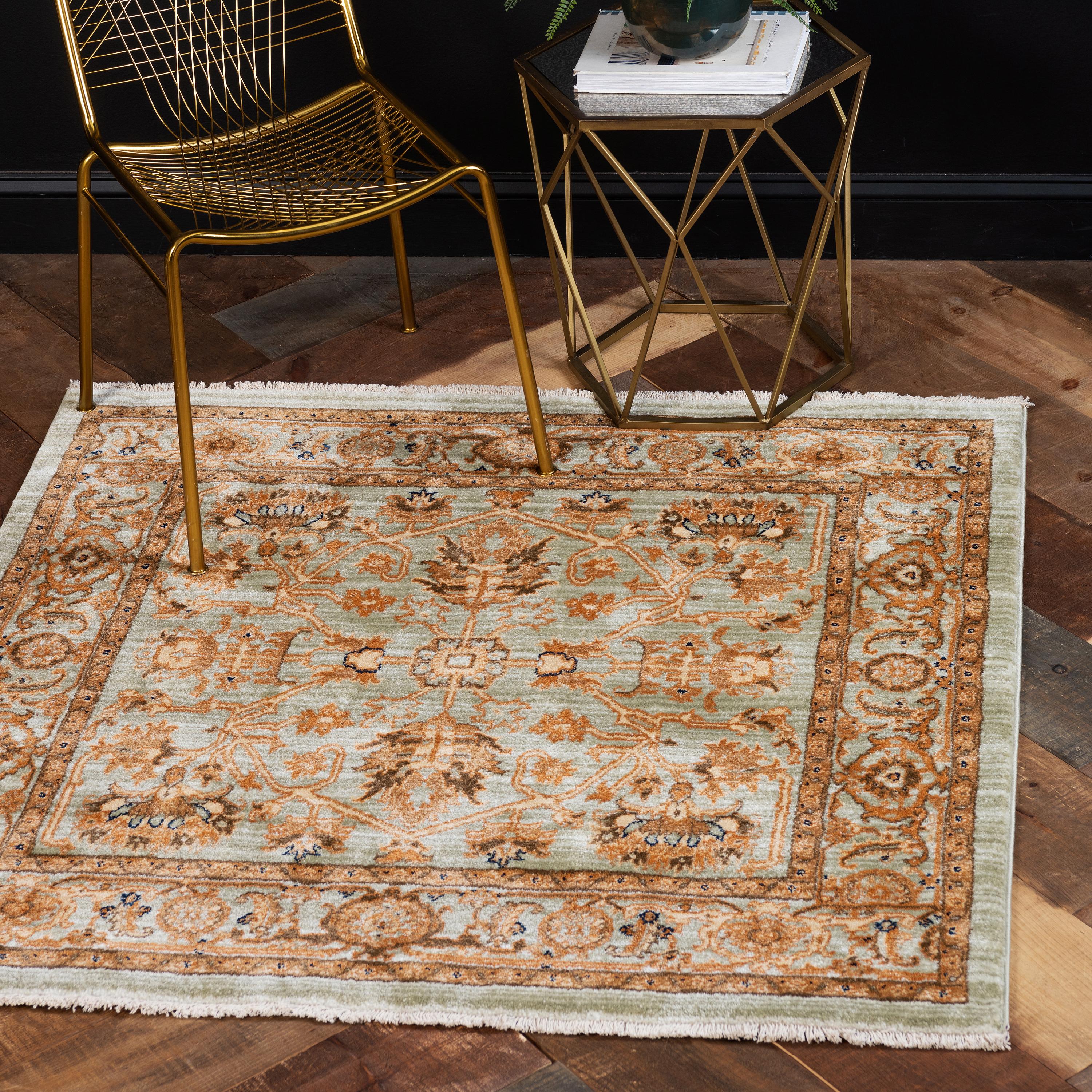 Light Green 4 5 X Graham Square Rug Erugs