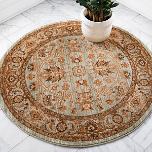 Unique Loom 4' 5 x 4' 5 Graham Round Rug