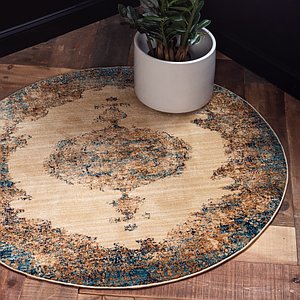 Unique Loom 8' x 8' Graham Round Rug