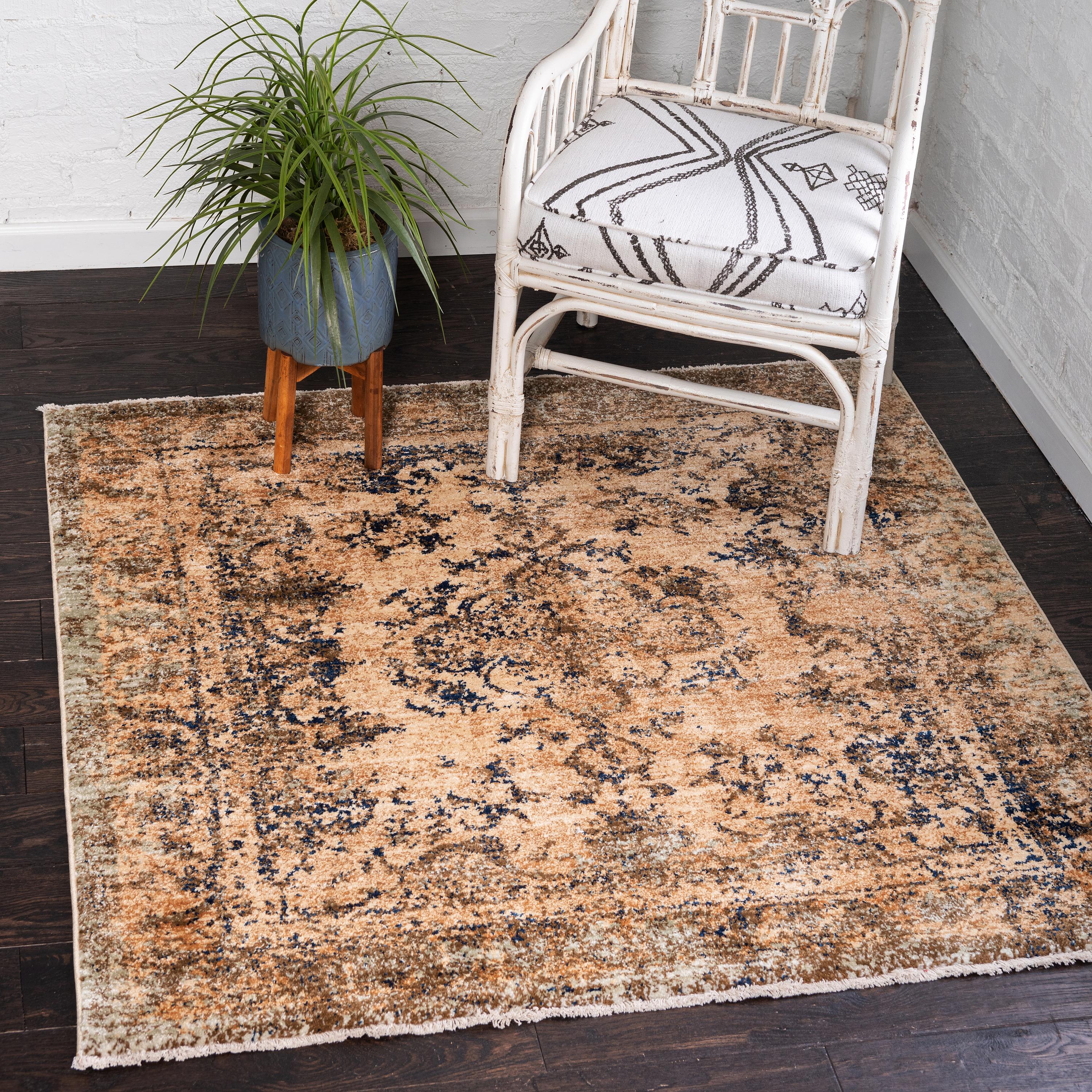 Tan 4 5 X Graham Square Rug Erugs