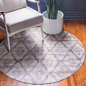 Unique Loom 4' 7 x 4' 7 Atlas Round Rug