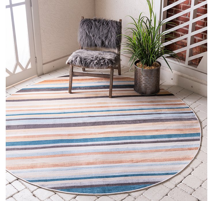 8' x 8' Outdoor Oasis Round Rug