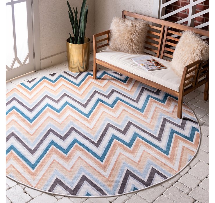 8' x 8' Outdoor Oasis Round Rug