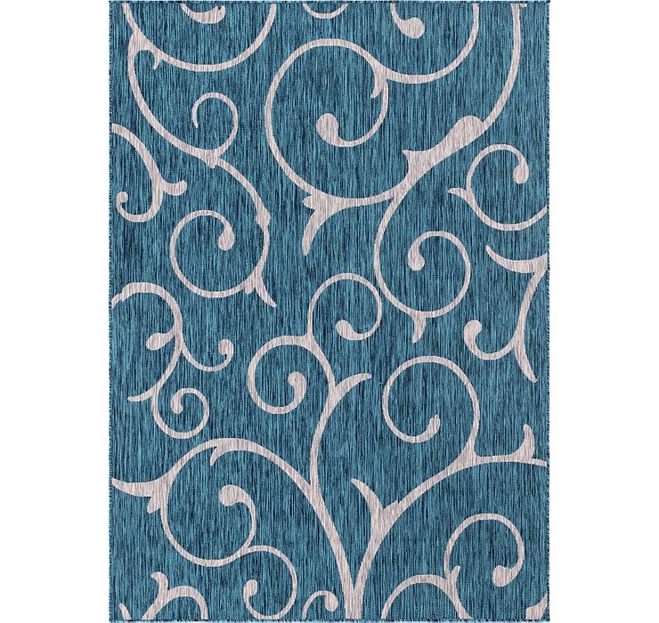 7' x 10' Outdoor Botanical Rug