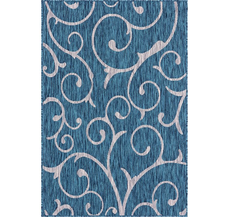4' x 6' Outdoor Botanical Rug