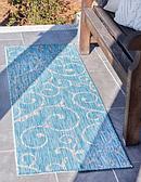 2' x 6' Outdoor Botanical Runner Rug thumbnail