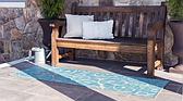 2' x 6' Outdoor Botanical Runner Rug thumbnail