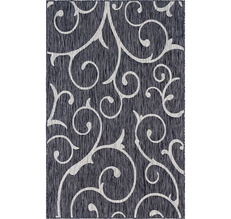 5' x 8' Outdoor Botanical Rug