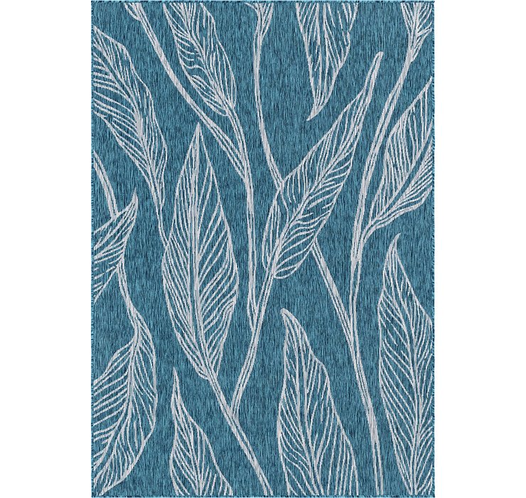 6' x 9' Outdoor Botanical Rug