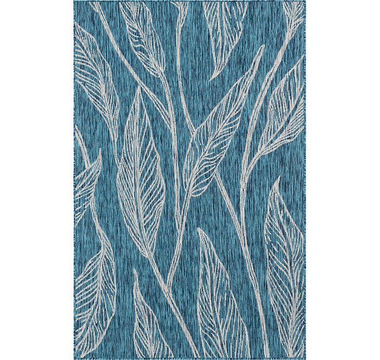 5' x 8' Outdoor Botanical Rug
