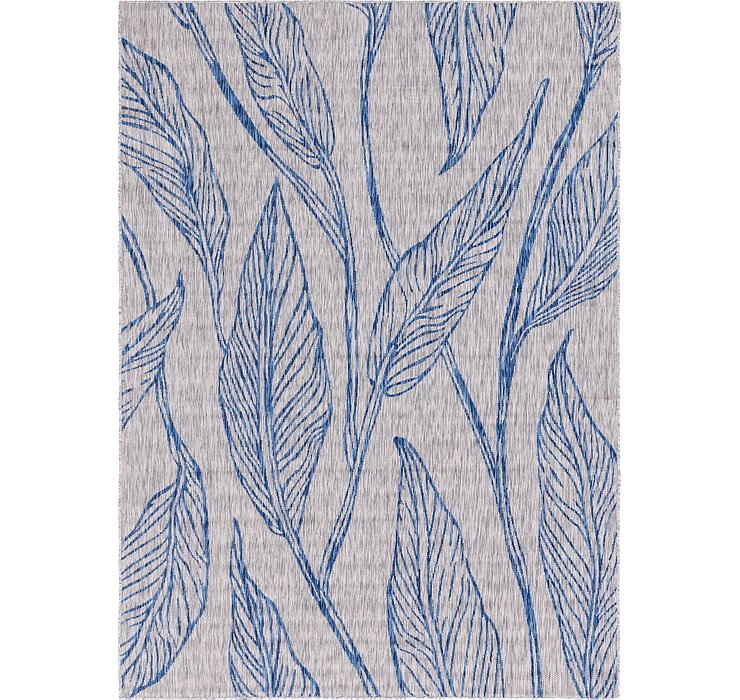 7' x 10' Outdoor Botanical Rug