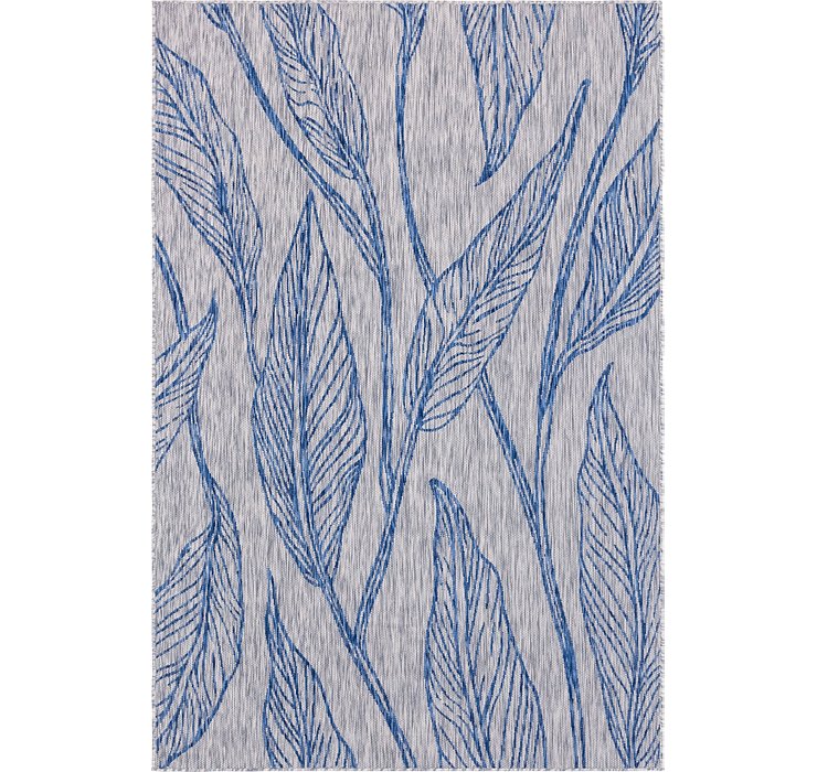 6' x 9' Outdoor Botanical Rug