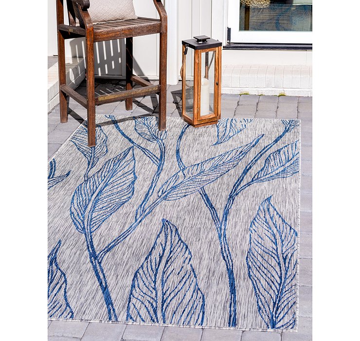 9' x 12' Outdoor Botanical Rug