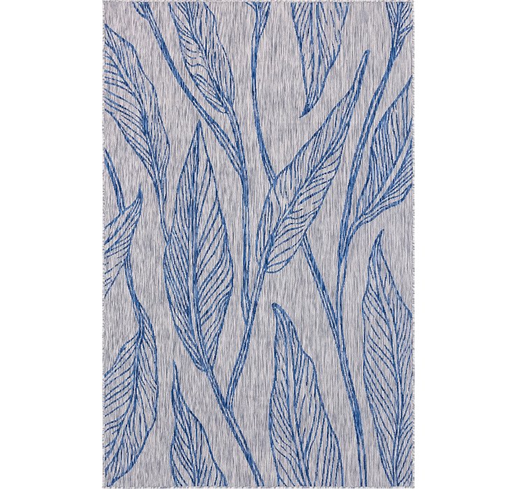 5' x 8' Outdoor Botanical Rug