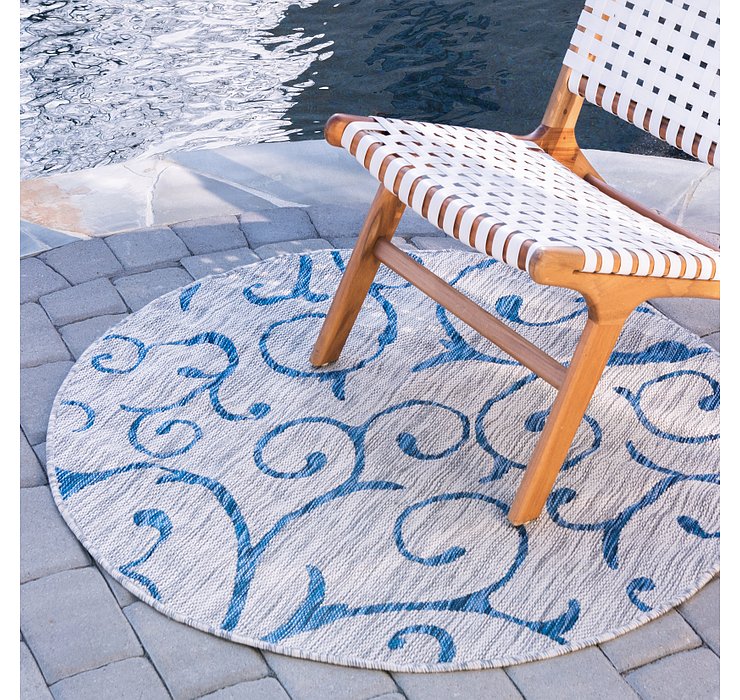 4' x 4' Outdoor Botanical Round...