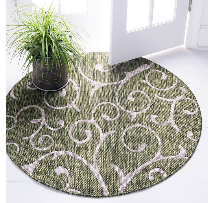 4' x 4' Outdoor Botanical Round...