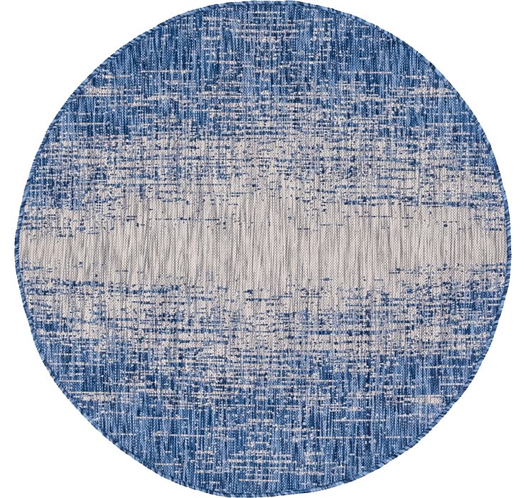 4' x 4' Outdoor Modern Round Rug