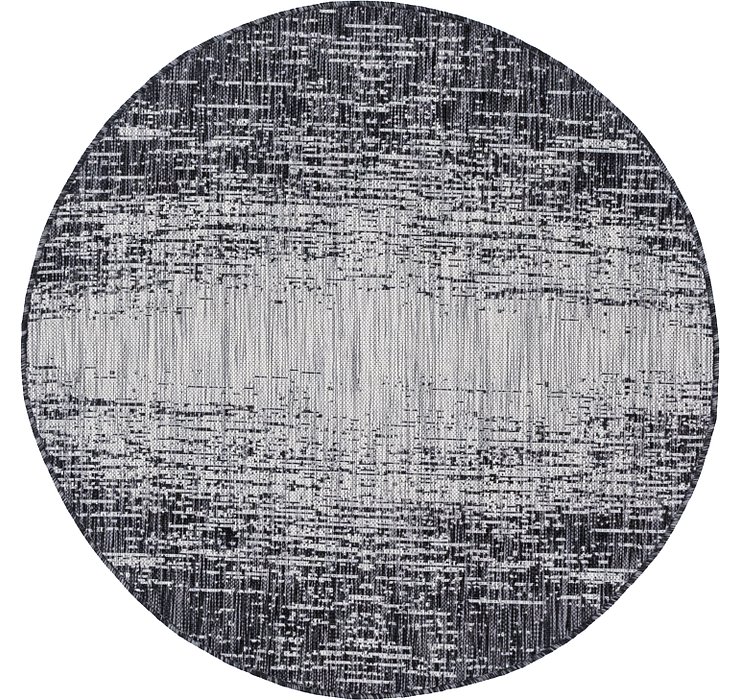 4' x 4' Outdoor Modern Round Rug