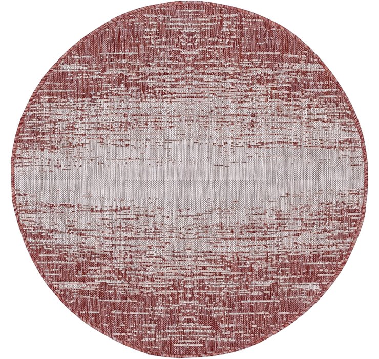 4' x 4' Outdoor Modern Round Rug
