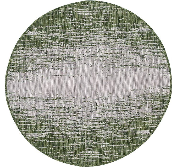 4' x 4' Outdoor Modern Round Rug