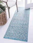 60cm x 183cm Outdoor Trellis Runner Rug thumbnail image 1