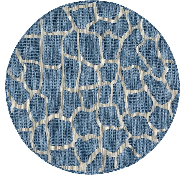 4' x 4' Outdoor Safari Round Rug