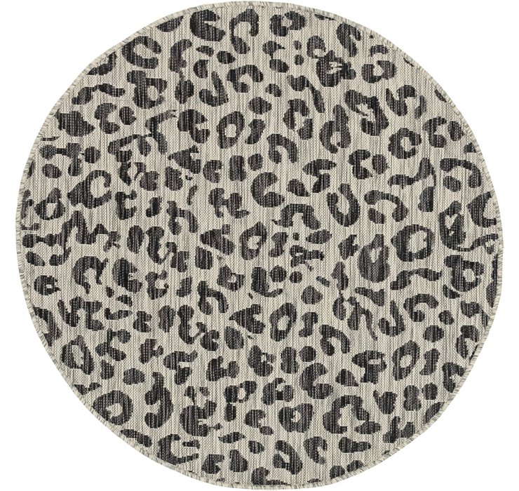 4' x 4' Outdoor Safari Round Rug