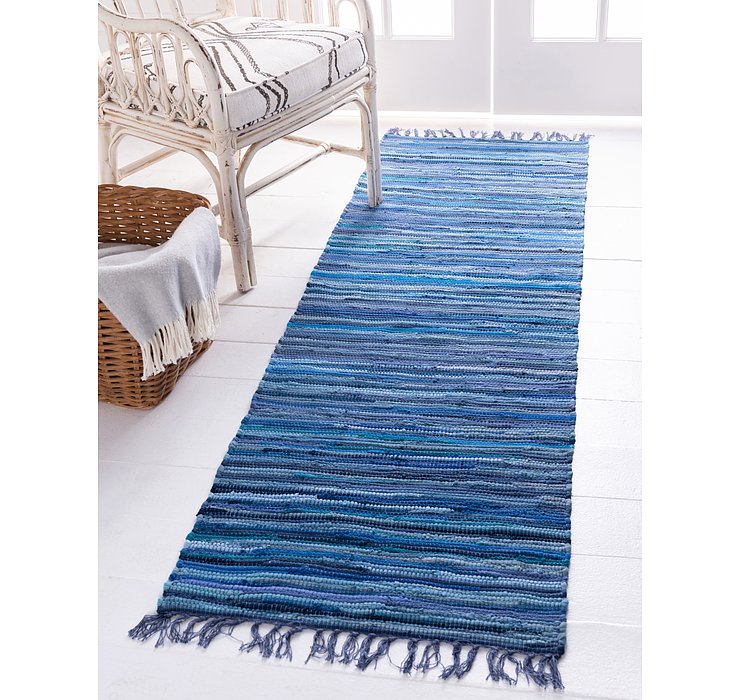 2' 7 x 9' 10 Chindi Cotton Runner Rug