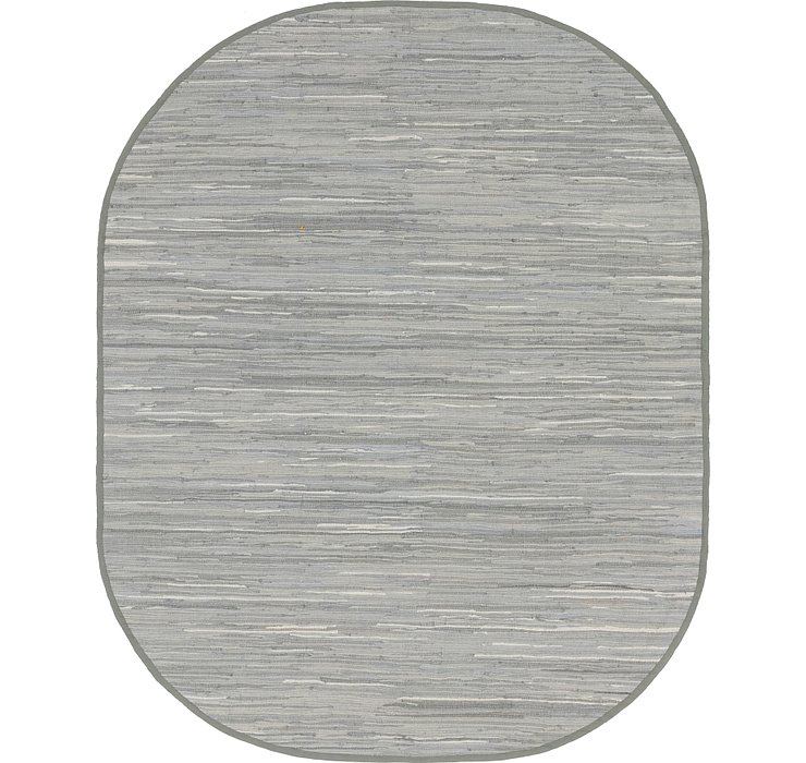 8' x 10' Chindi Cotton Oval Rug