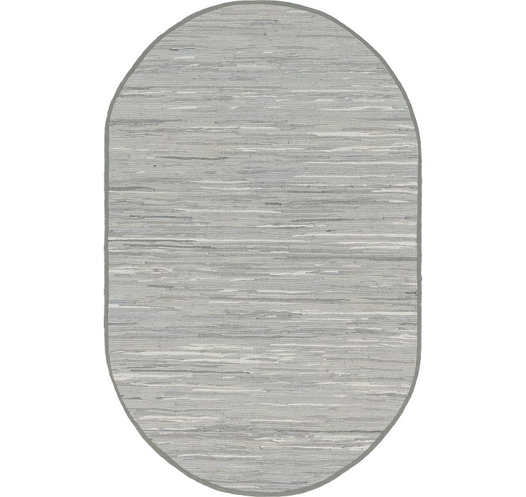 5' x 8' Chindi Cotton Oval Rug