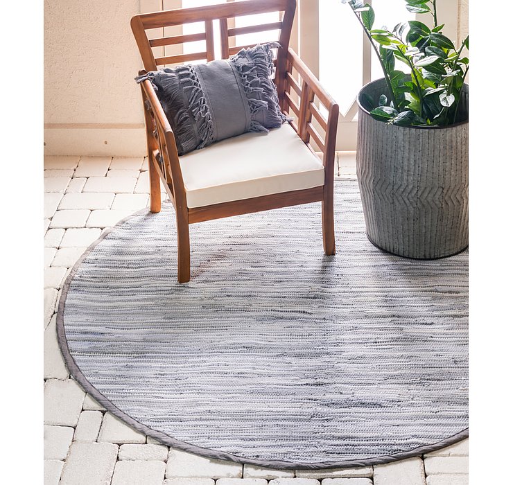 6' x 6' Chindi Cotton Round Rug