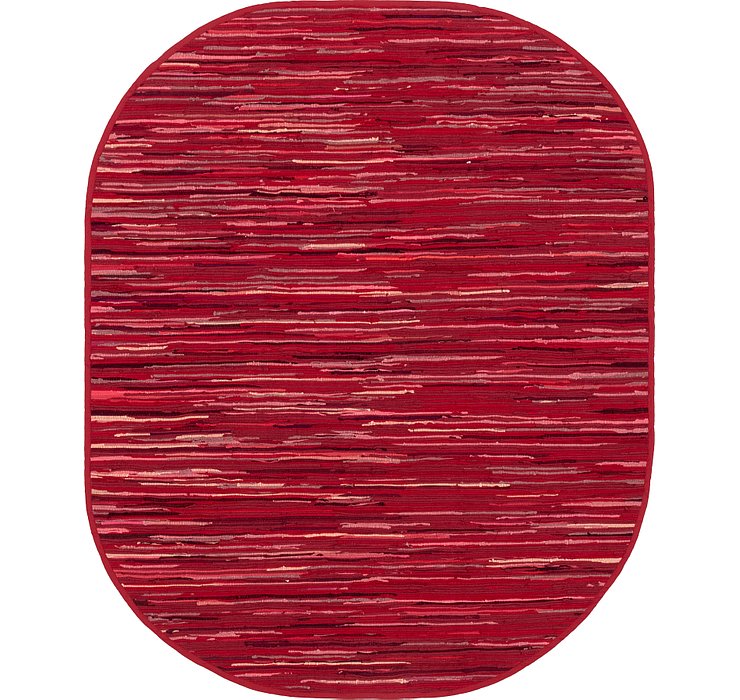 8' x 10' Chind Cotton Oval Rug