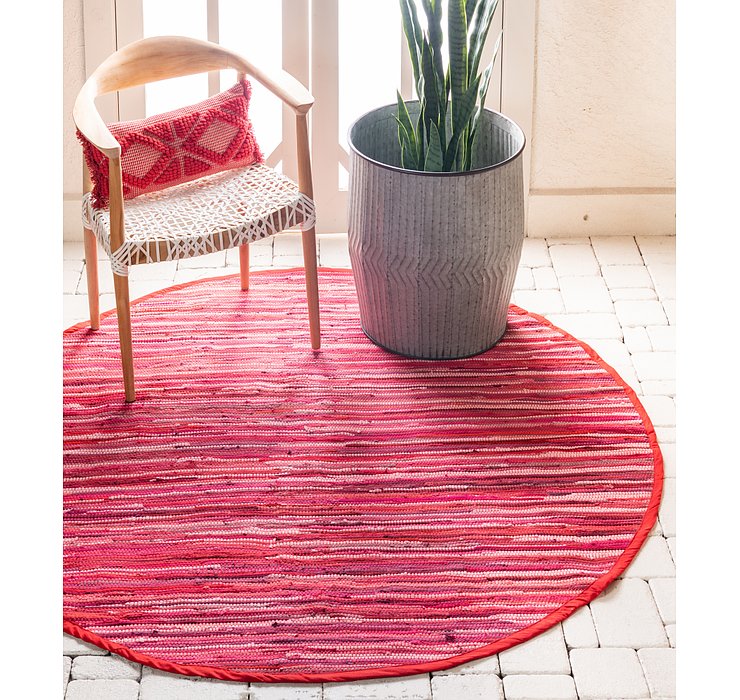 6' x 6' Chind Cotton Round Rug