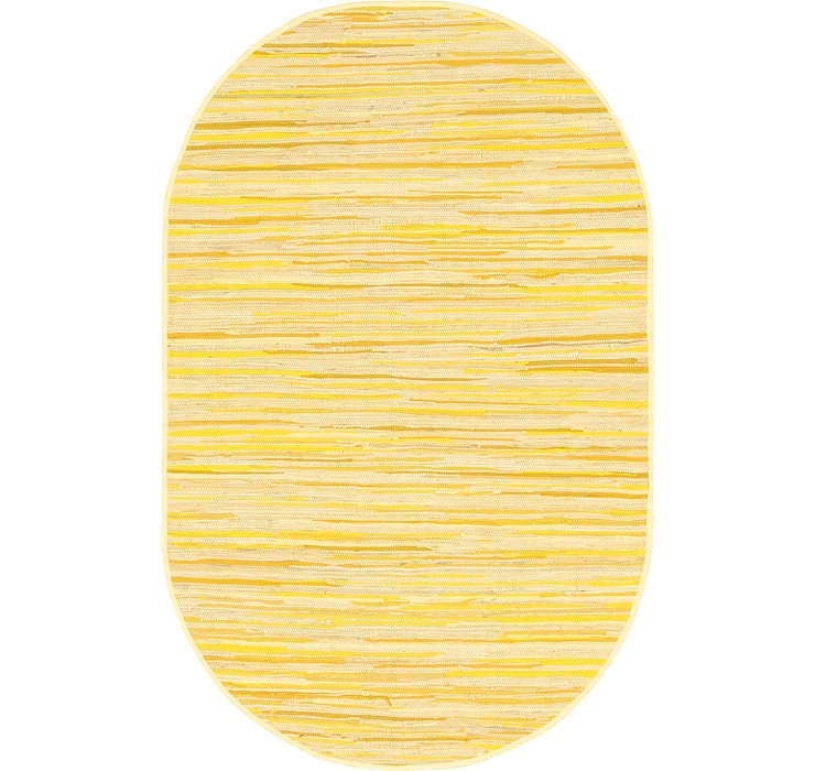 5' x 8' Chindi Cotton Oval Rug