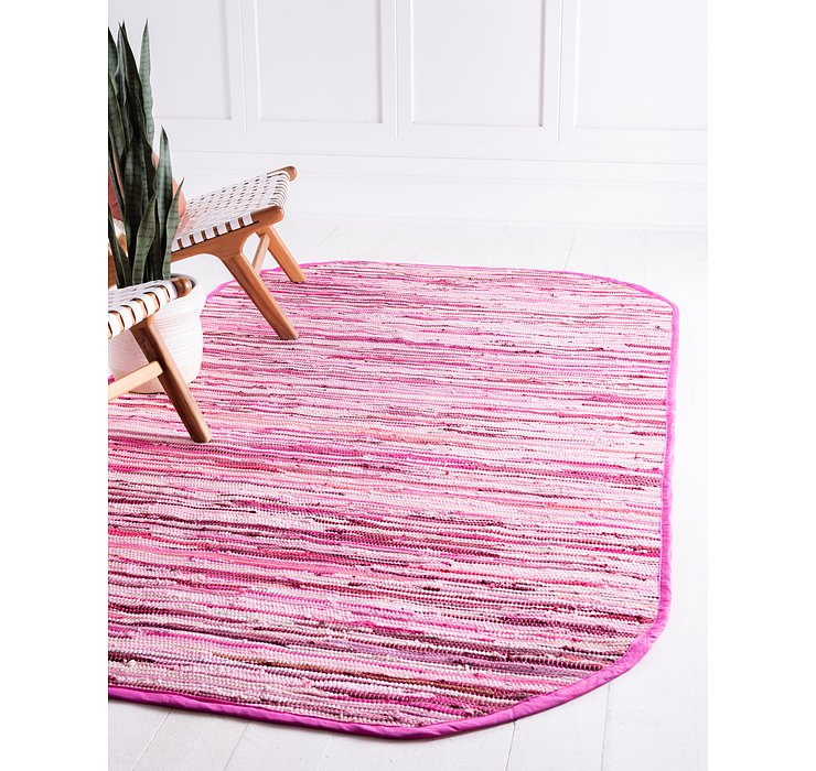 8' x 10' Chindi Cotton Oval Rug
