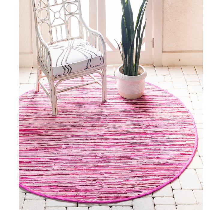 6' x 6' Chindi Cotton Round Rug
