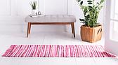 2' 7 x 9' 10 Chindi Cotton Runner Rug thumbnail