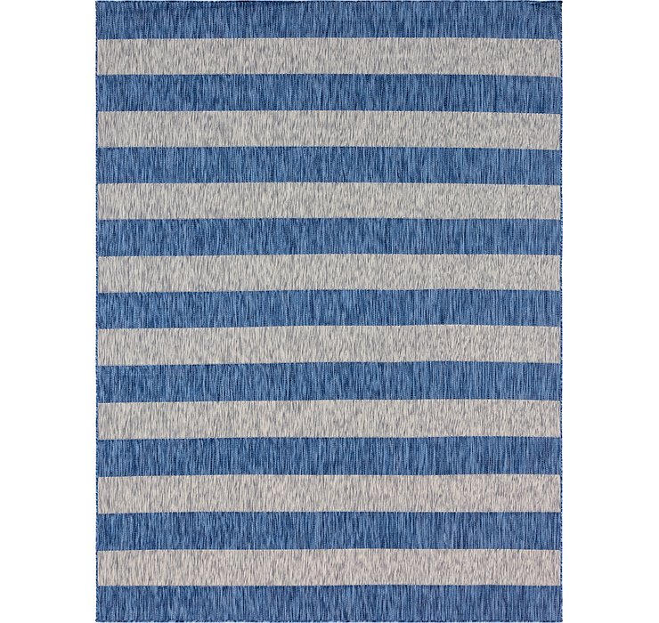 9' x 12' Outdoor Striped Rug