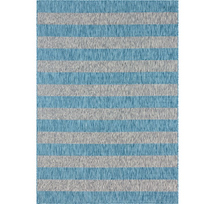 Unique Loom 8' x 11' 4 Outdoor Striped Rug
