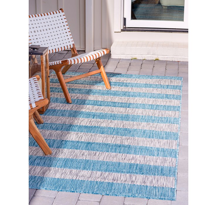 4' x 6' Outdoor Striped Rug