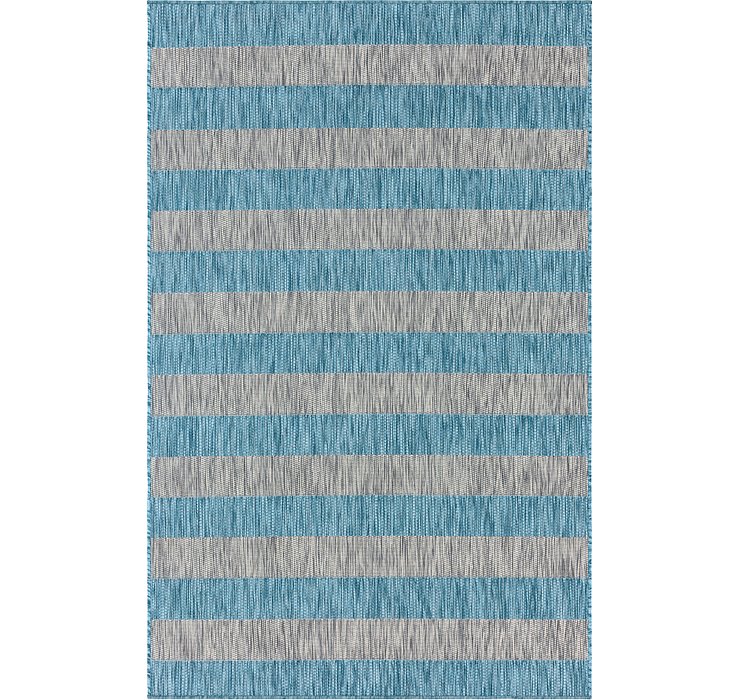 Unique Loom 5' x 8' Outdoor Striped Rug