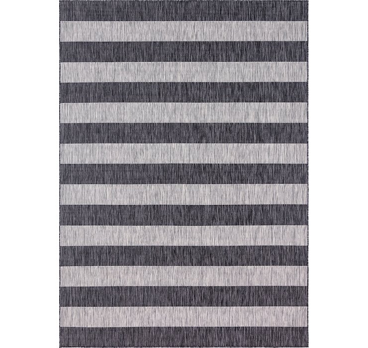 Unique Loom 8' x 11' 4 Outdoor Striped Rug