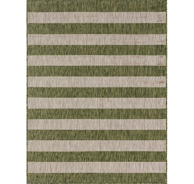 Unique Loom 9' x 12' Outdoor Striped Rug
