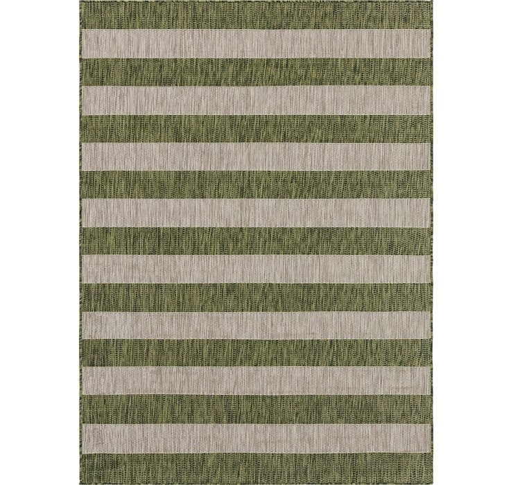 Unique Loom 8' x 11' 4 Outdoor Striped Rug
