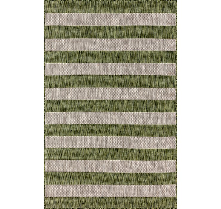 Unique Loom 5' x 8' Outdoor Striped Rug