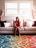 Jane Seymour 2' x 6' Open Hearts Runner Rug thumbnail