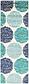 Jane Seymour 2' x 6' Open Hearts Runner Rug thumbnail